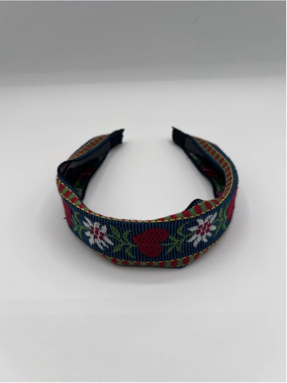 Embroidered Headbands Lot Of 3 Bohemian Non-Slip Hair Accessories Boho Floral